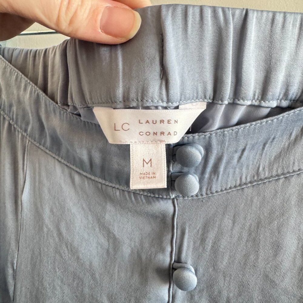 Lauren Conrad silk dusty blue maxi skirt in size M - Picture 4 of 6